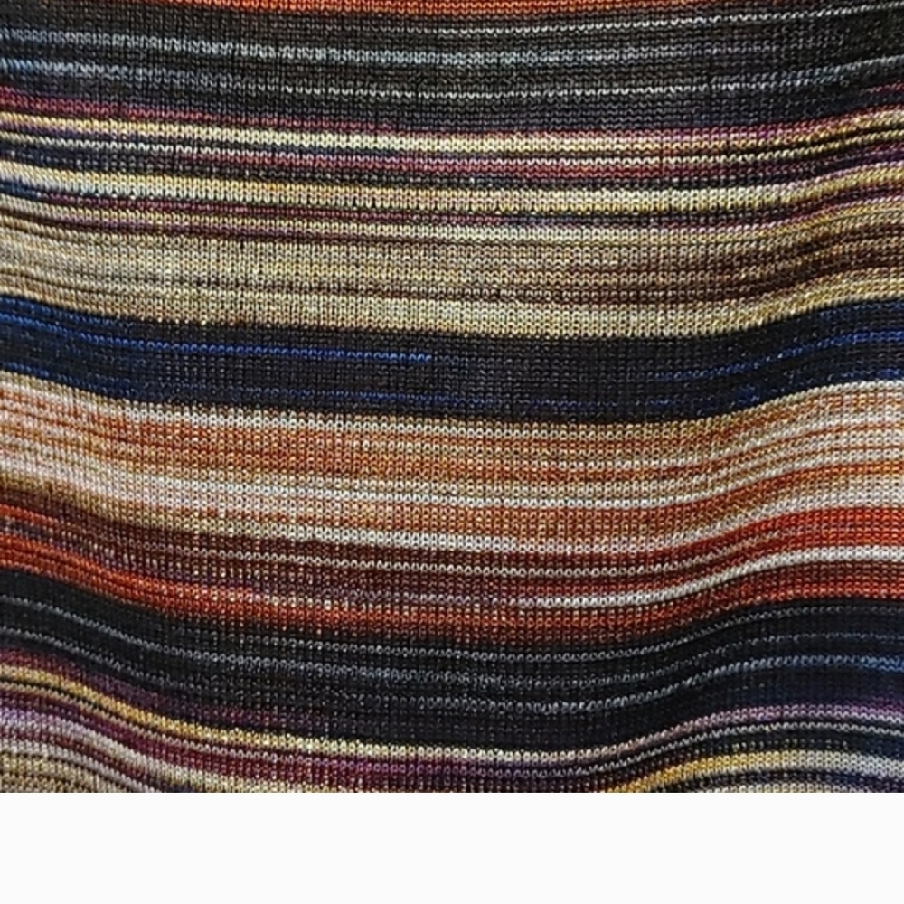 2 Skirts 1 Price. Both Measure 33-35" Waist. Metallic Stripe & Brown Snake Print - Picture 13 of 14